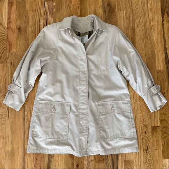 London Fog Limited Edition Tan Petite Trench Coat Jacket 4P - Picture 1 of 9